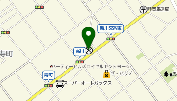 静岡南警察署新川交番の地図画像