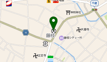 藤枝警察署上伝馬交番の地図画像