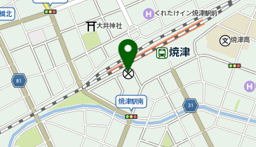 焼津警察署焼津駅前交番の地図画像