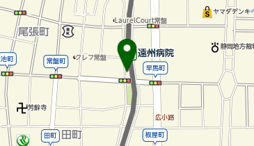 浜松中央警察署新川交番の地図画像