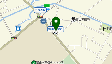 富山西警察署五福交番の地図画像