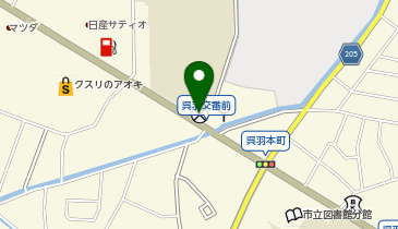 富山西警察署呉羽交番の地図画像