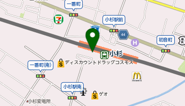 射水警察署小杉駅みなみ交番の地図画像