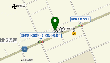 中標津警察署計根別駐在所の地図画像
