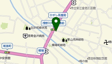 金沢東警察署浅野川大橋交番の地図画像