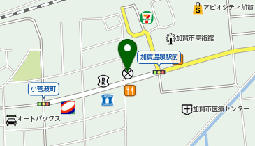 大聖寺警察署加賀温泉駅前交番の地図画像