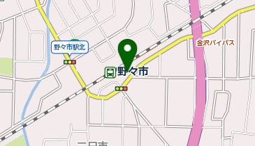 白山警察署野々市北交番の地図画像