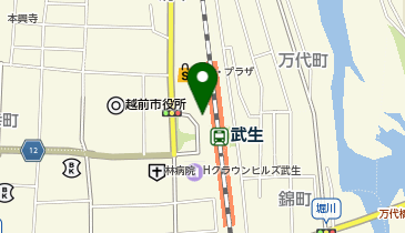 越前警察署駅前交番の地図画像