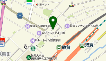 敦賀警察署駅前交番の地図画像