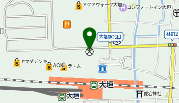 大垣警察署駅北交番の地図画像