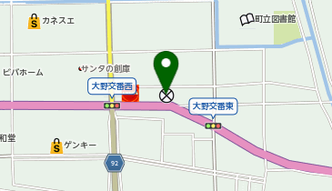 揖斐警察署大野交番の地図画像