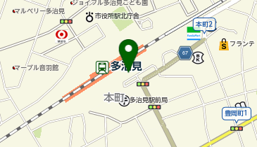 多治見警察署駅前交番の地図画像