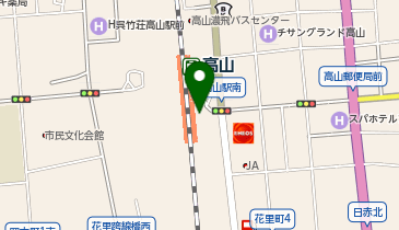 高山警察署駅前交番の地図画像