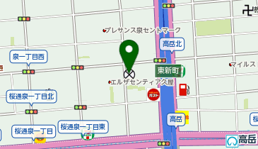 東警察署東桜交番の地図画像