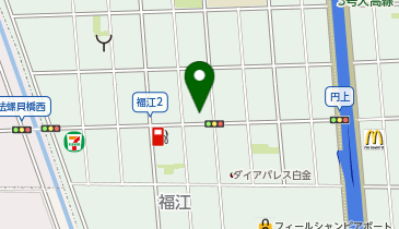 昭和警察署白金交番の地図画像