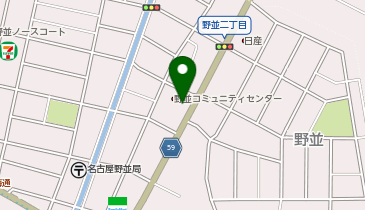 天白警察署野並交番の地図画像