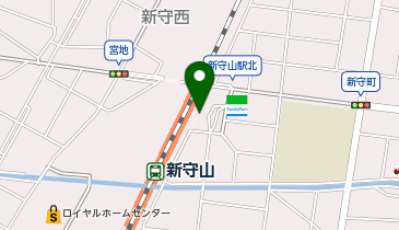 守山警察署新守山駅前交番の地図画像