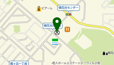 小牧警察署桃花台交番の地図画像