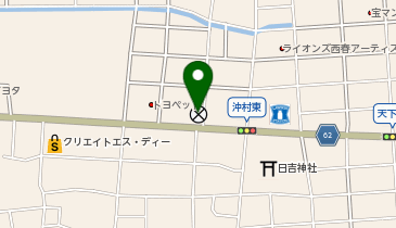 西枇杷島警察署沖村交番の地図画像