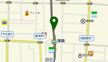 津島警察署津島駅前交番の地図画像