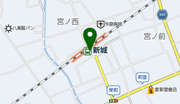 新城警察署新城駅前交番の地図画像