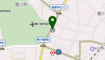 豊川警察署稲荷通交番の地図画像