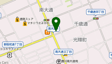 豊川警察署南大通交番の地図画像