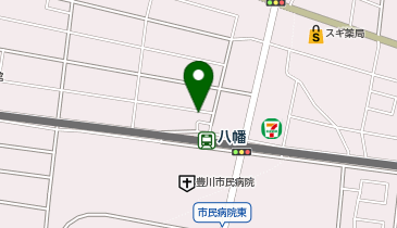 豊川警察署八幡交番の地図画像