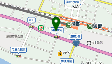 蒲郡警察署蒲郡駅前交番の地図画像