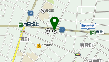 豊橋警察署旭東田交番の地図画像