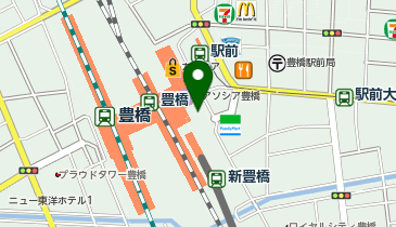 豊橋警察署豊橋駅前交番の地図画像