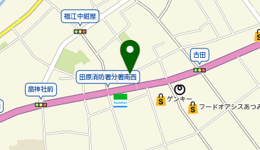 田原警察署福江幹部交番の地図画像