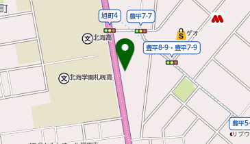 豊平警察署旭交番の地図画像