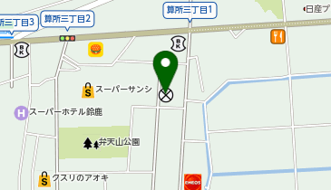 鈴鹿警察署平田交番の地図画像