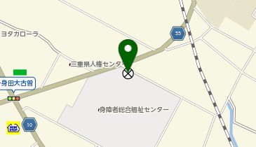 津警察署一身田交番の地図画像