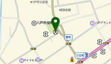 八戸警察署中央交番の地図画像