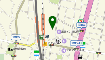 津警察署津駅前交番の地図画像