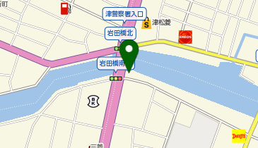 津警察署岩田橋交番の地図画像