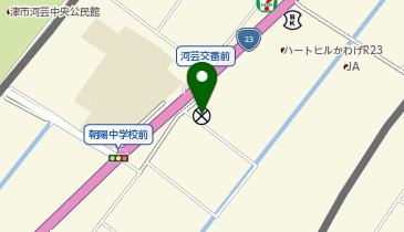 津警察署河芸町交番の地図画像