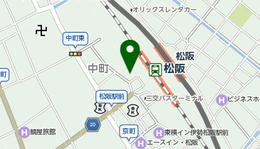 松阪警察署松阪駅前交番の地図画像