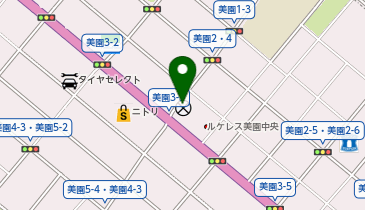 豊平警察署美園交番の地図画像