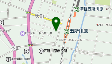 五所川原警察署五所川原駅前交番の地図画像