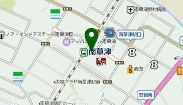 草津警察署南草津駅前交番の地図画像