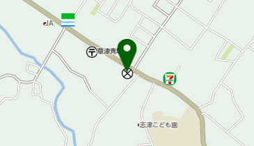 草津警察署志津交番の地図画像