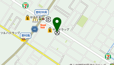 草津警察署野村交番の地図画像