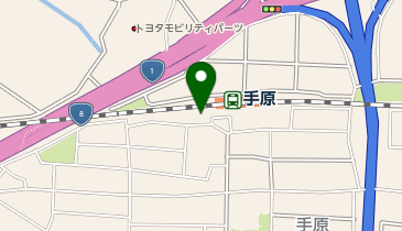 草津警察署手原駅前交番の地図画像