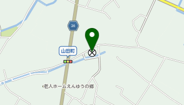 草津警察署山田交番の地図画像