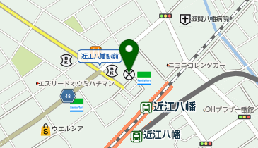 近江八幡警察署近江八幡駅前交番の地図画像