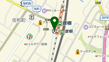 彦根警察署彦根駅前交番の地図画像