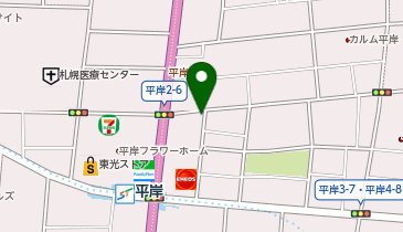 豊平警察署平岸交番の地図画像
